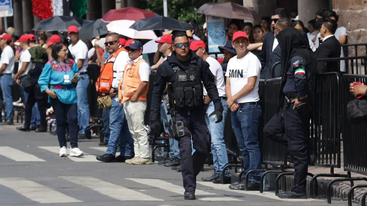 Seguridad desfile